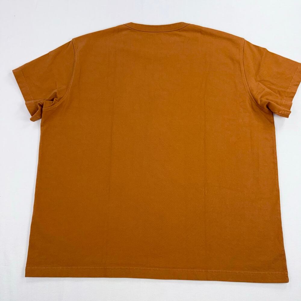 American Giant Everest Ultra Heavyweight Cotton Tee Shirt XL Orange - Picture 4 of 11